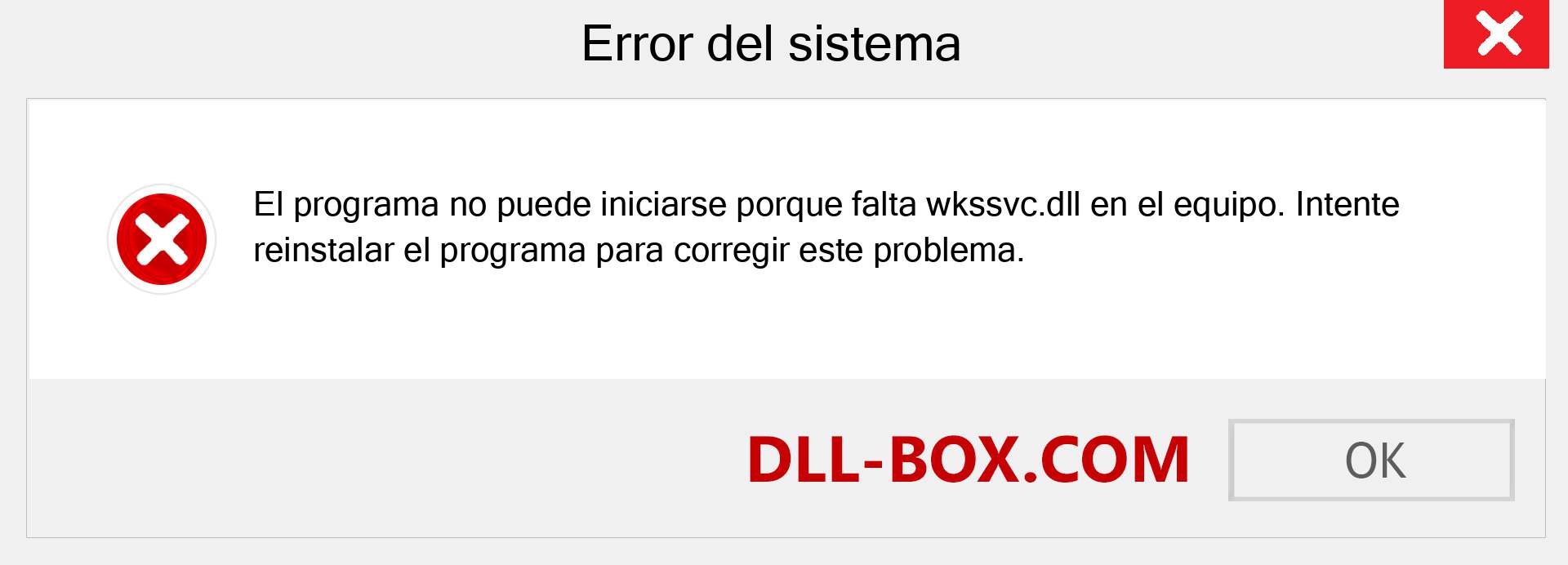 ¿Falta el archivo wkssvc.dll ?. Descargar para Windows 7, 8, 10 - Corregir wkssvc dll Missing Error en Windows, fotos, imágenes